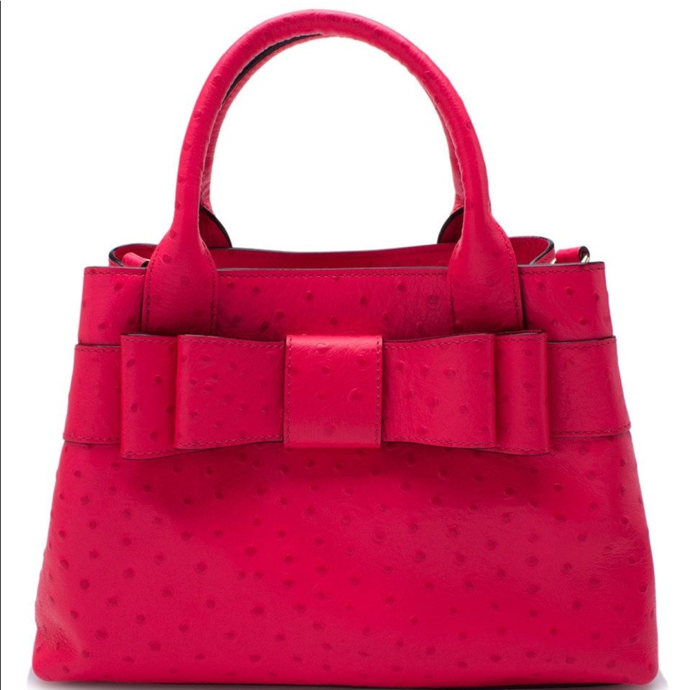 NWOT Kate Spade Charm City Ostrich Handbag